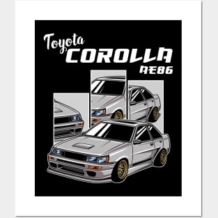 Toyota Corolla AE 86 Posters and Art